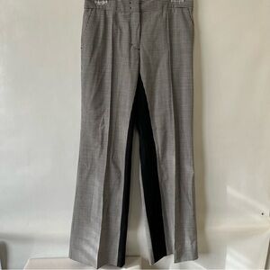Dorothee Schumacher Black White Wool Minimal Vichy High Rise Pants